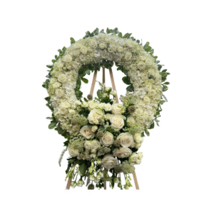 White Rose Wreath
