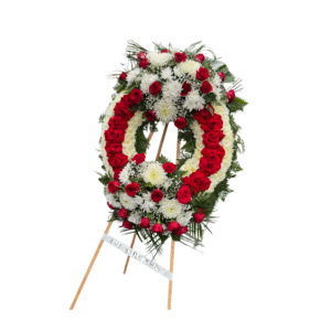 Red and White Wreath