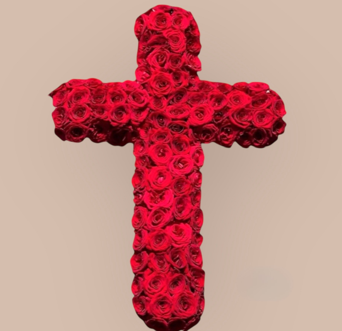 Classic Red Rose Cross